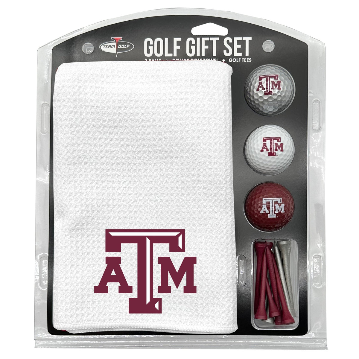 Team Golf Texas A&M Golf Gift Sets - Microfiber Towel Gift Set - White -