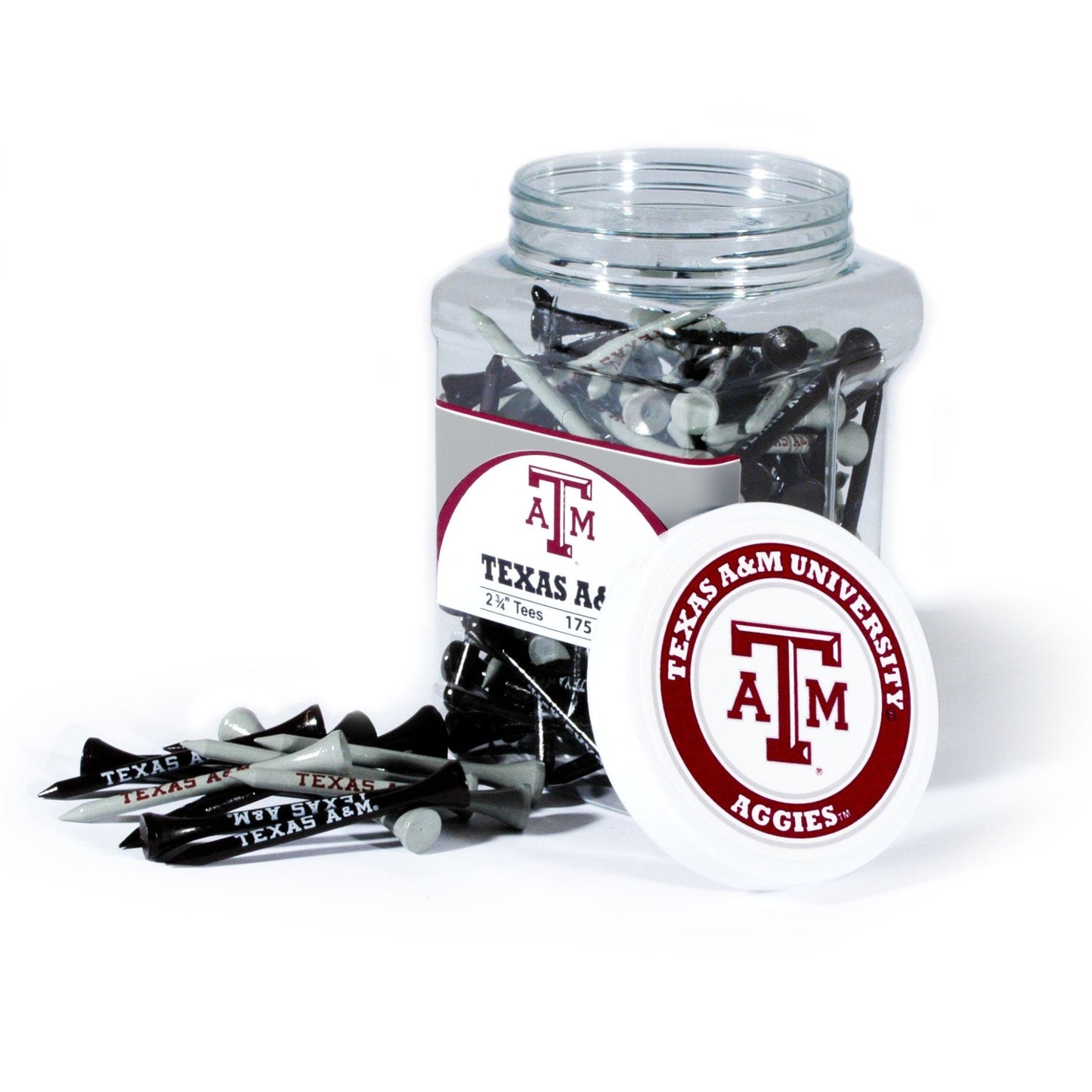 Team Golf Texas A&M Golf Tees - 175 Tee Jar -