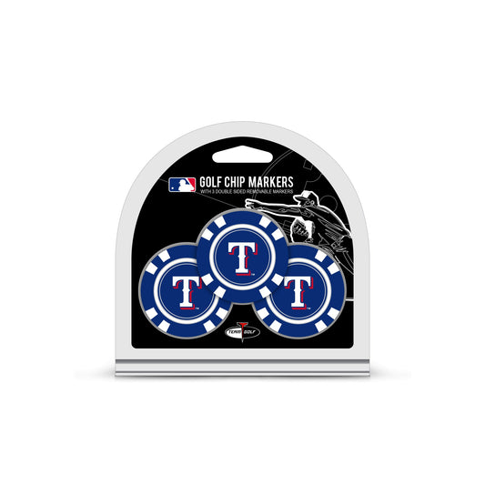 Team Golf Texas Rangers Ball Markers - 3 Pack Golf Chip Markers -