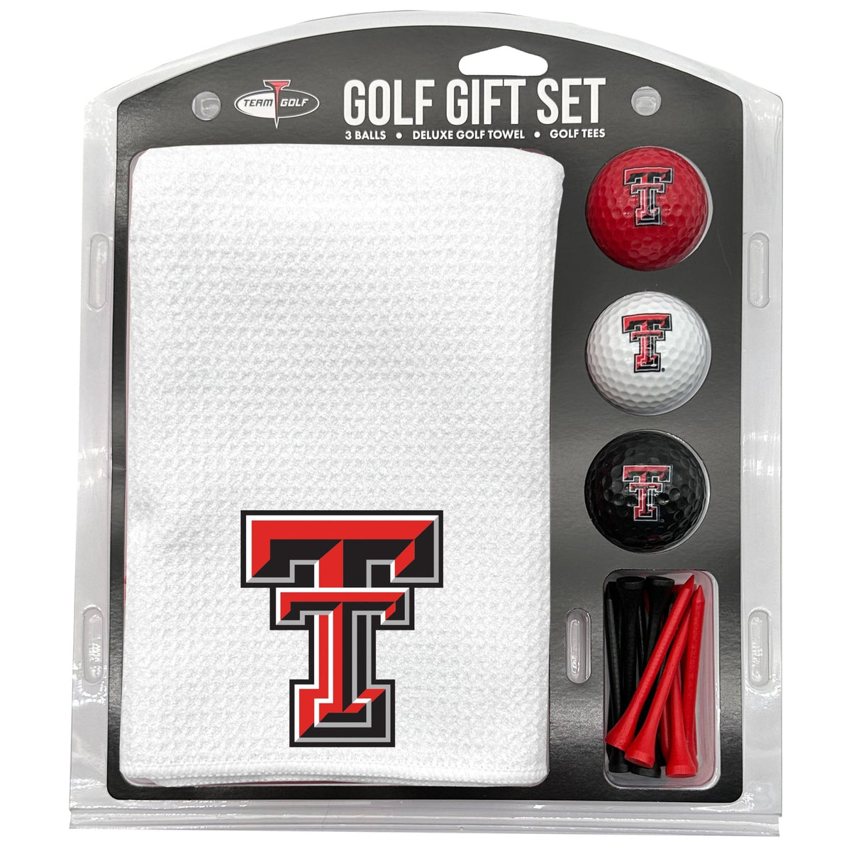 Team Golf Texas Tech Golf Gift Sets - Microfiber Towel Gift Set - White -