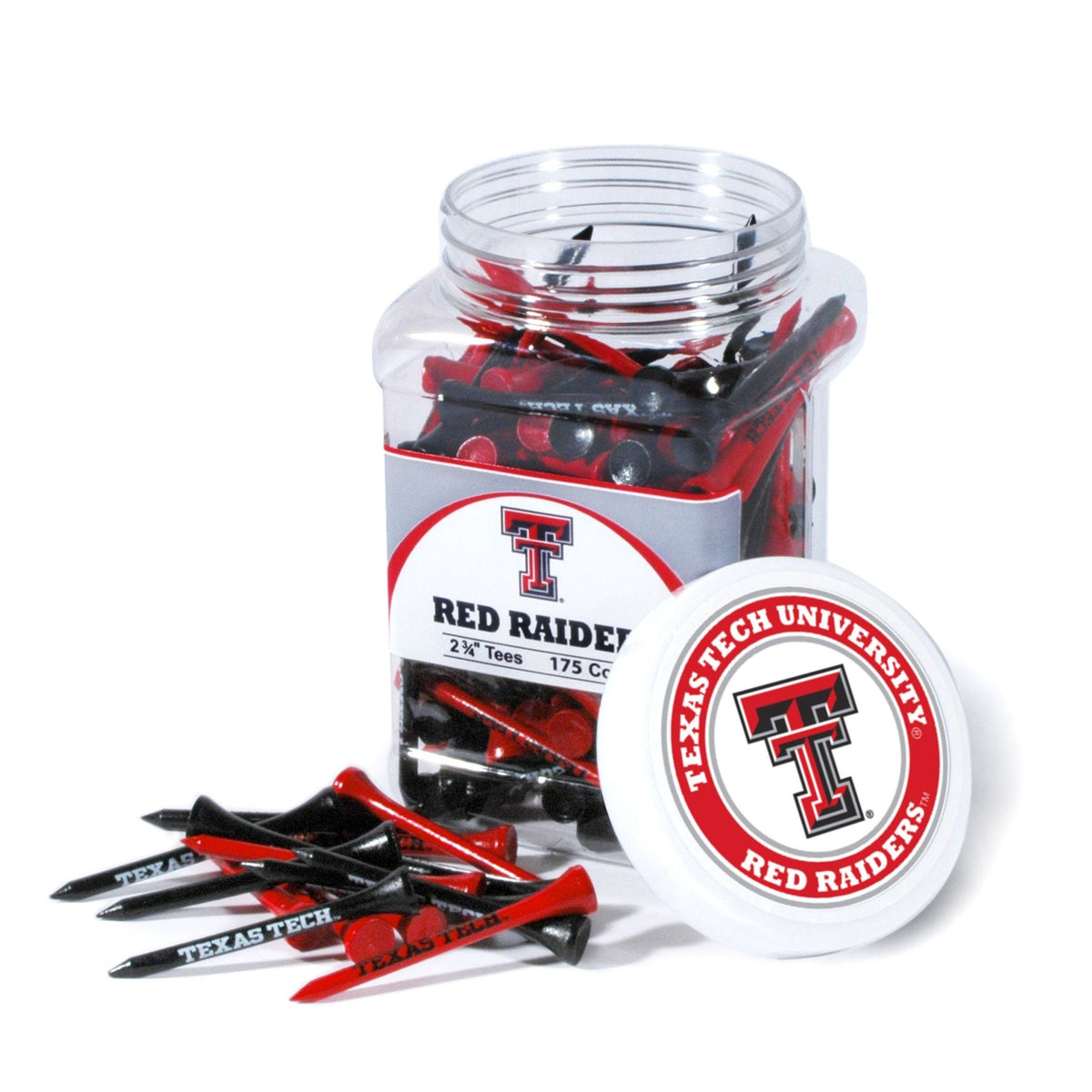 Team Golf Texas Tech Golf Tees - 175 Tee Jar -