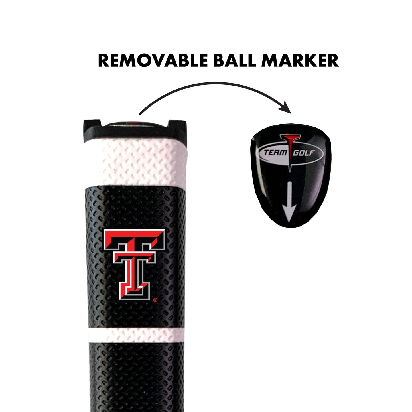 Team Golf Texas Tech Putter Grips - Black -