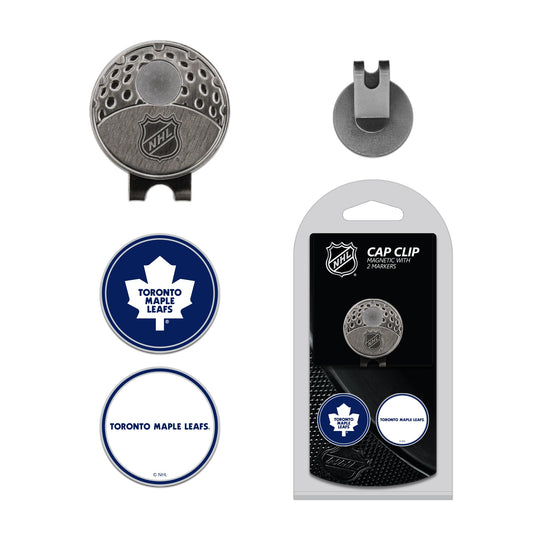 Team Golf TOR Maple Leafs Ball Markers - Hat Clip w 2 Ball Markers -