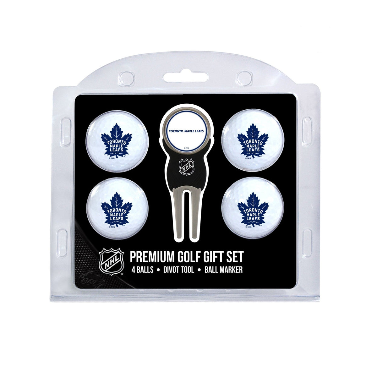 Team Golf TOR Maple Leafs Golf Gift Sets - 4 Ball Gift Set -