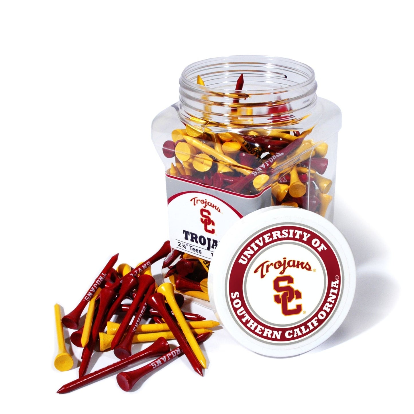 Team Golf USC Golf Tees - 175 Tee Jar -
