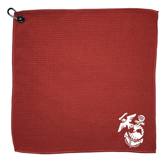 Team Golf USMC Golf Towels - Microfiber 15X15 Color -