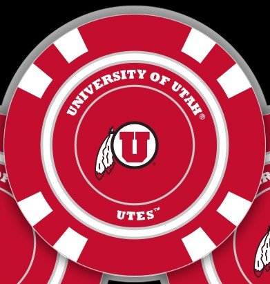 Team Golf Utah Ball Markers - Golf Chip Marker -
