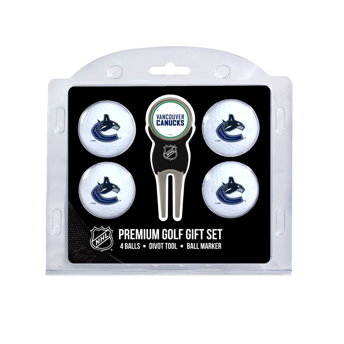 Team Golf VAN Canucks Golf Gift Sets - 4 Ball Gift Set -