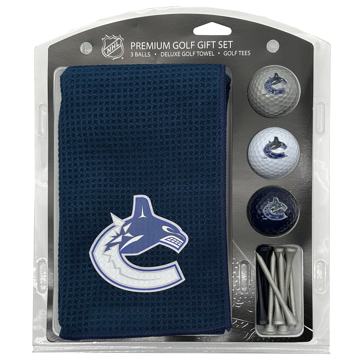 Team Golf VAN Canucks Golf Gift Sets - Microfiber Towel Gift Set - Color -