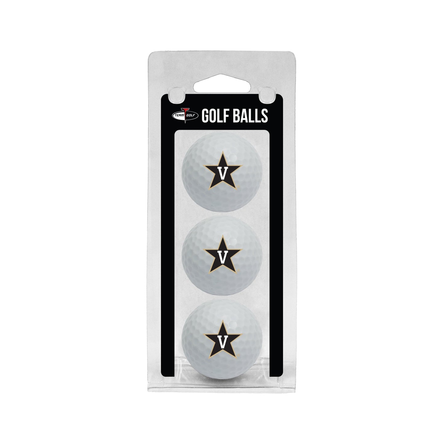 Team Golf Vanderbilt Golf Balls - 3 Pack - White