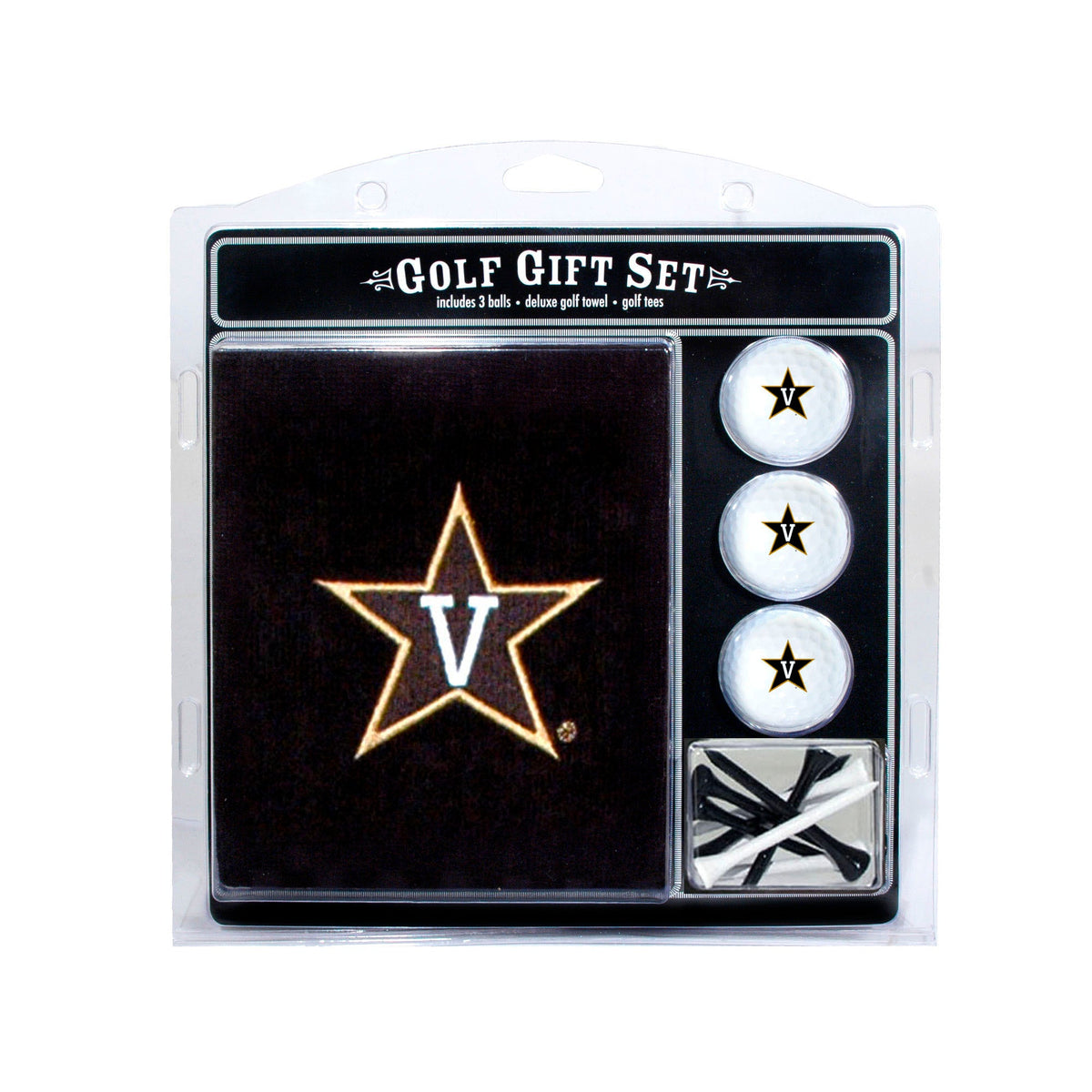 Team Golf Vanderbilt Golf Gift Sets - Embroidered Towel Gift Set -