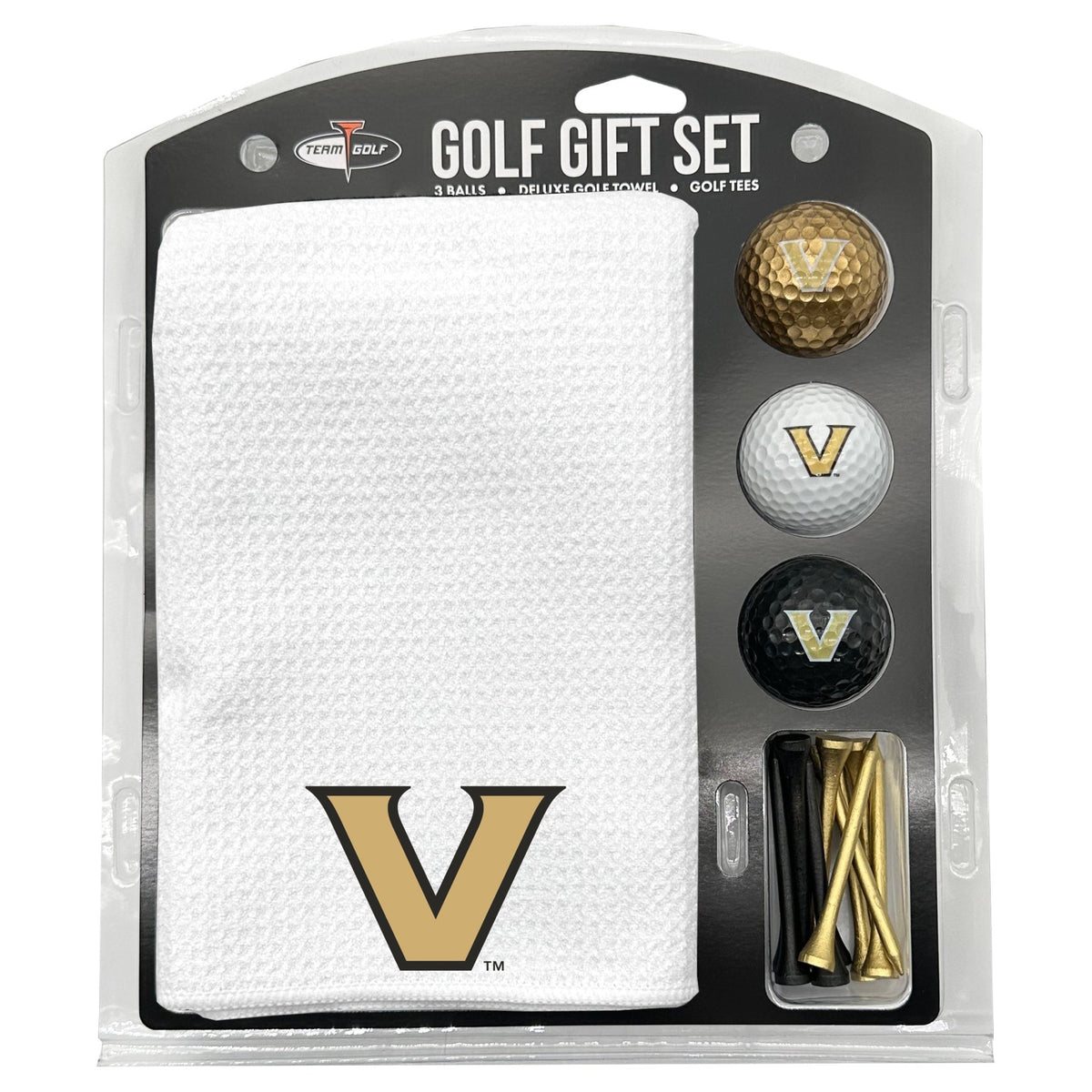 Team Golf Vanderbilt Golf Gift Sets - Microfiber Towel Gift Set - White -