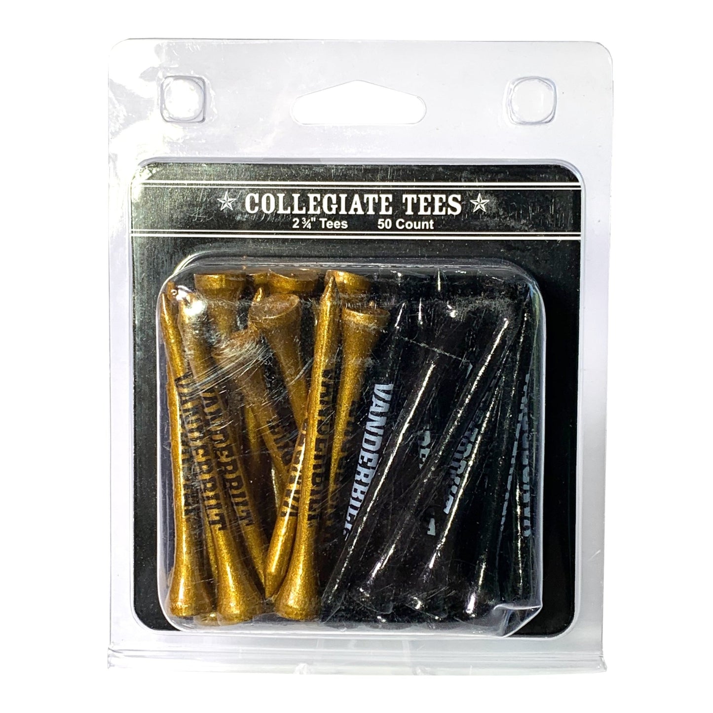 Team Golf Vanderbilt Golf Tees - 50 Tee Pack -