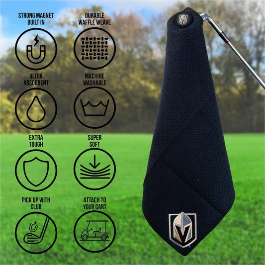 Team Golf Vegas Golden Knights Magnetic Golf Towel - Team Golf USA