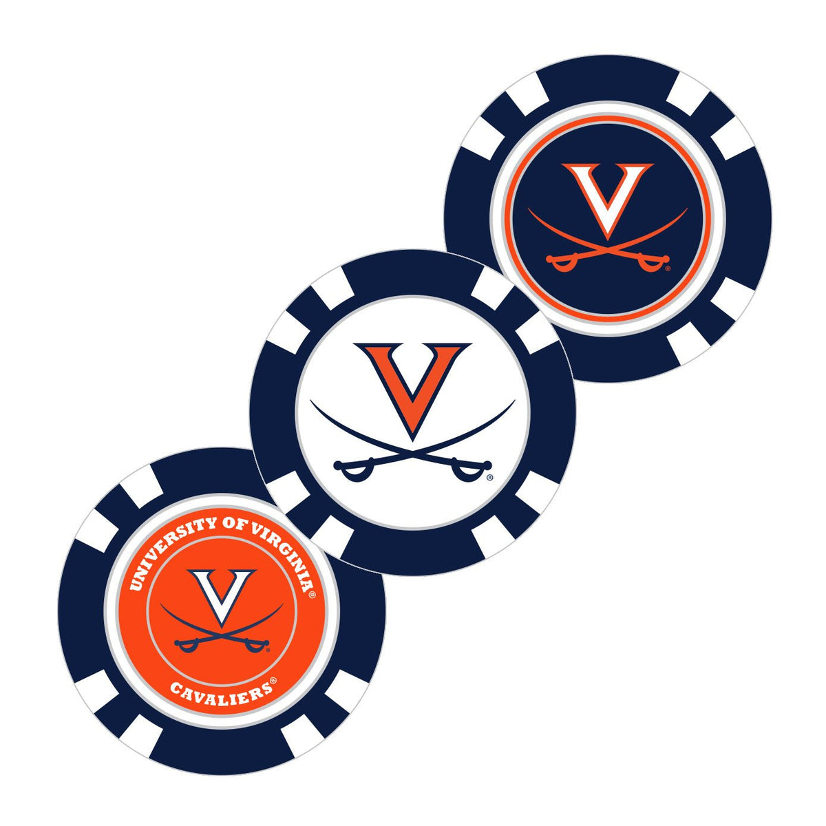 Team Golf Virginia Ball Markers - Golf Chip Marker -