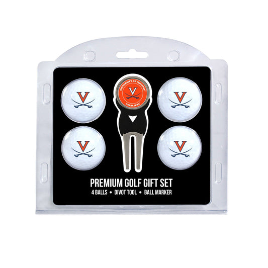 Team Golf Virginia Golf Gift Sets - 4 Ball Gift Set -