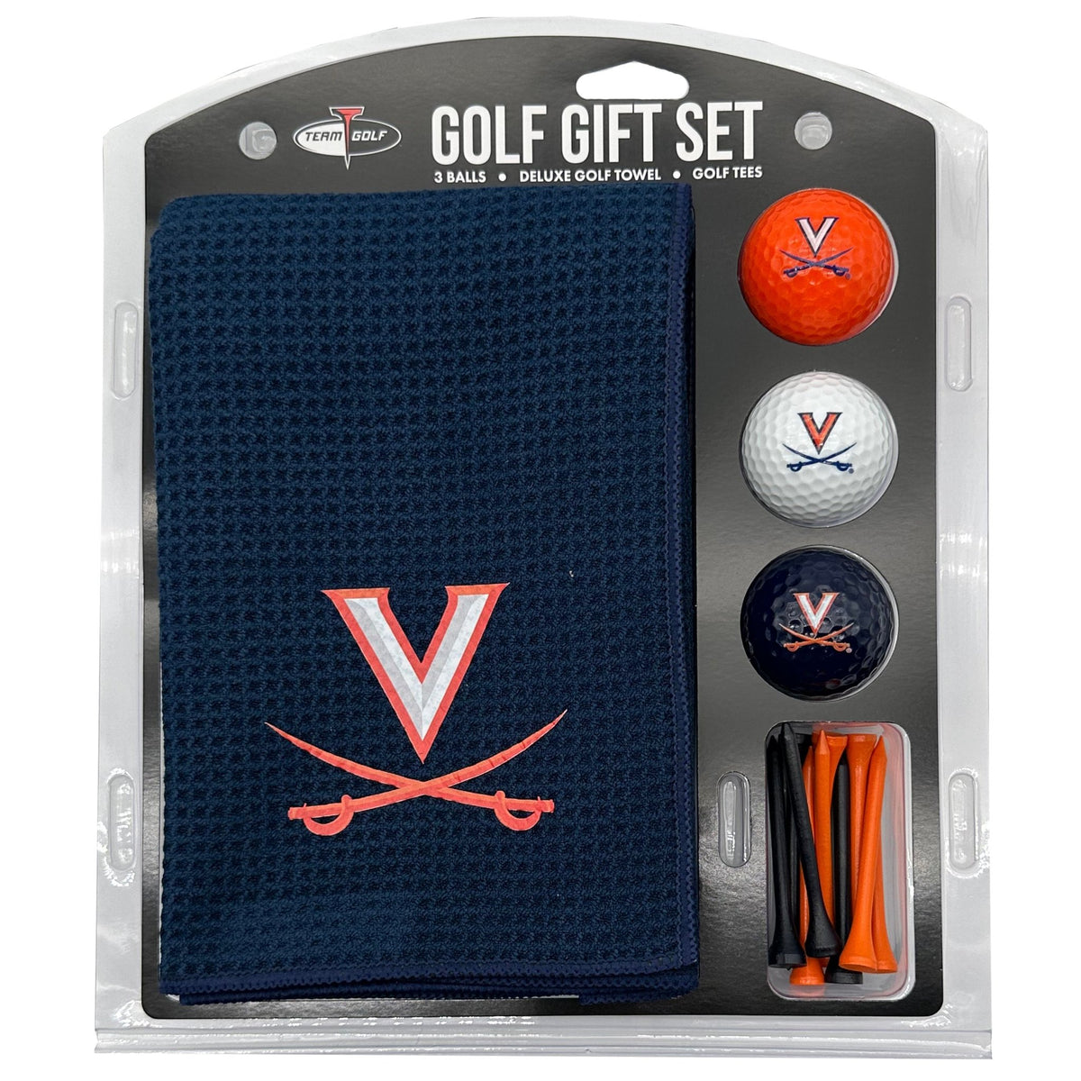 Team Golf Virginia Golf Gift Sets - Microfiber Towel Gift Set - Color -