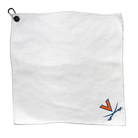 Team Golf Virginia Golf Towels - Microfiber 15X15 White -
