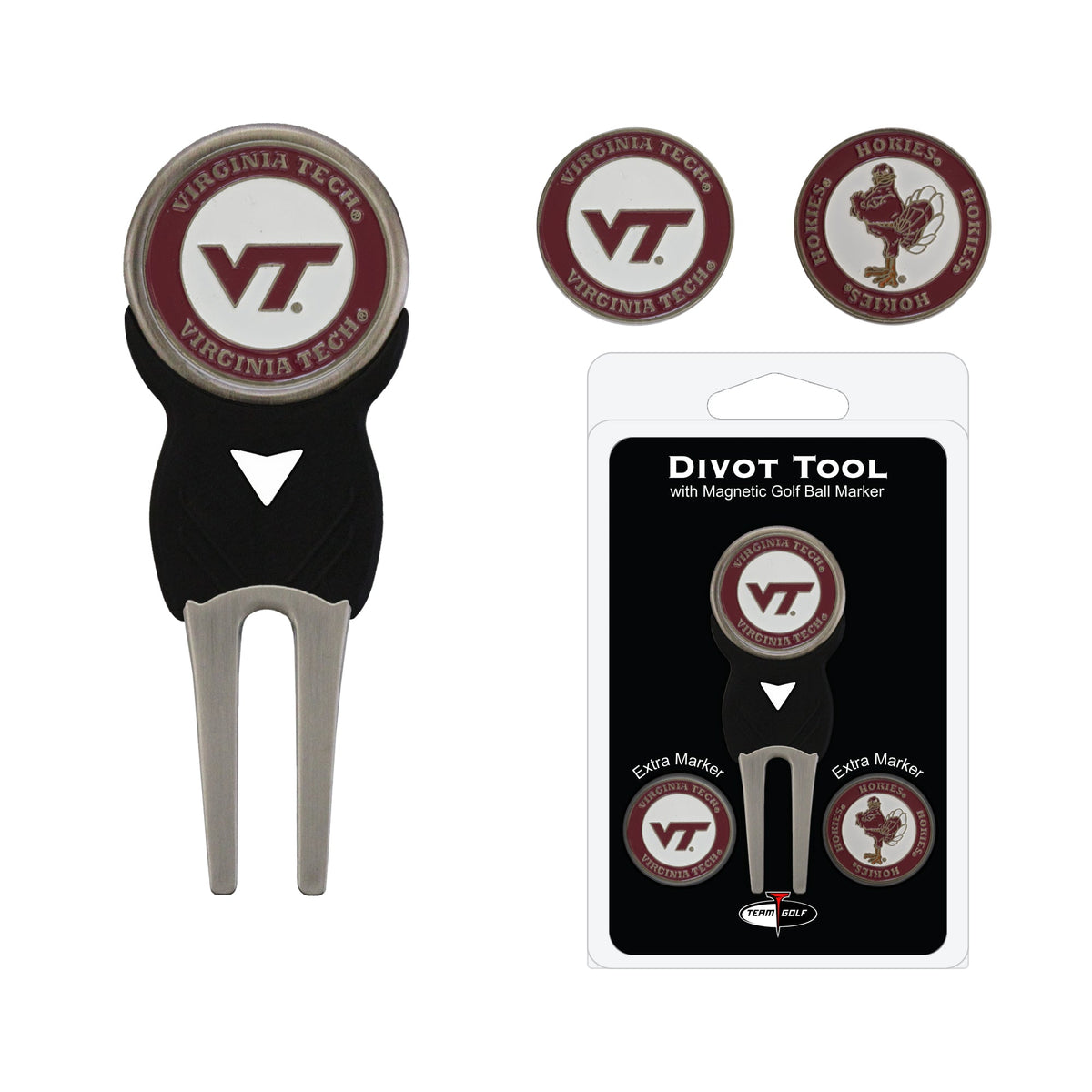 Team Golf Virginia Tech Divot Tools - Signature Divot Tool Pack -