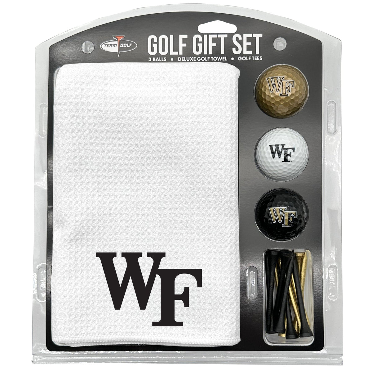 Team Golf Wake Forest Golf Gift Sets - Microfiber Towel Gift Set - White -