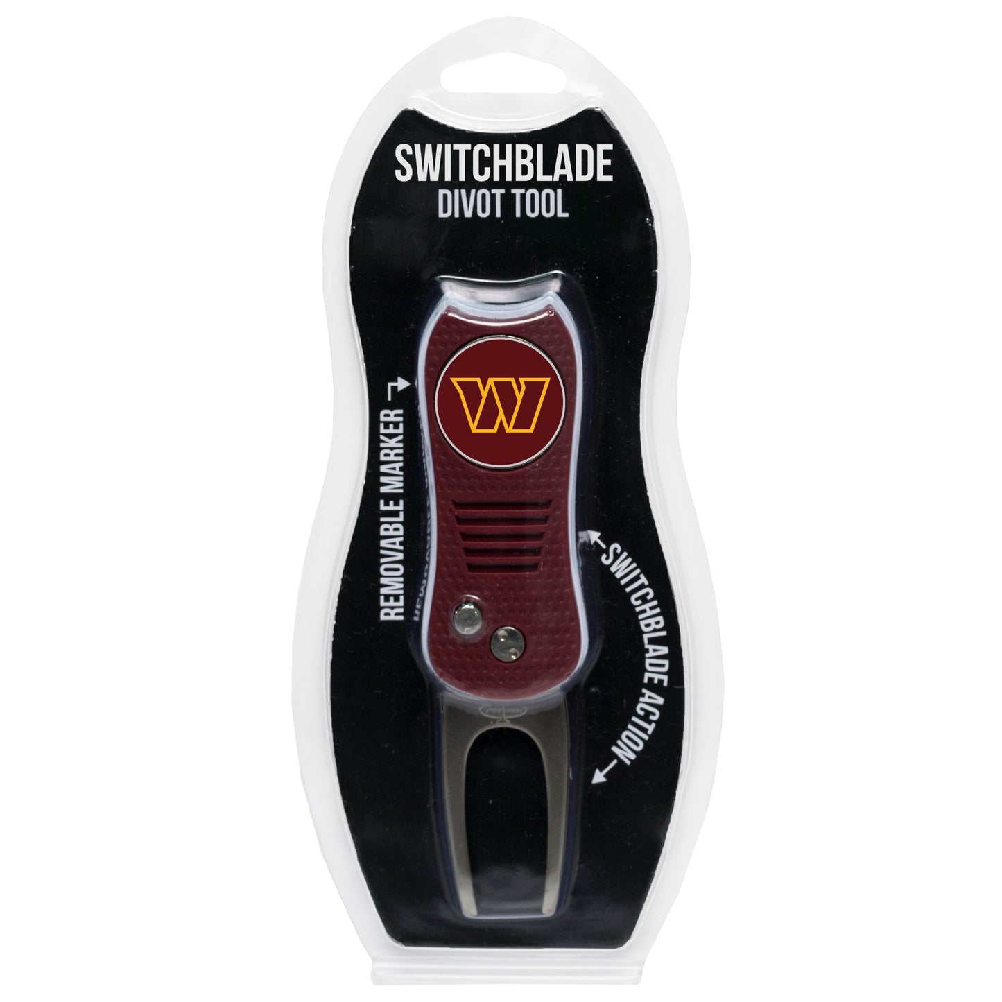 Team Golf WAS Commanders Divot Tools - Switchblade Divot Tool -