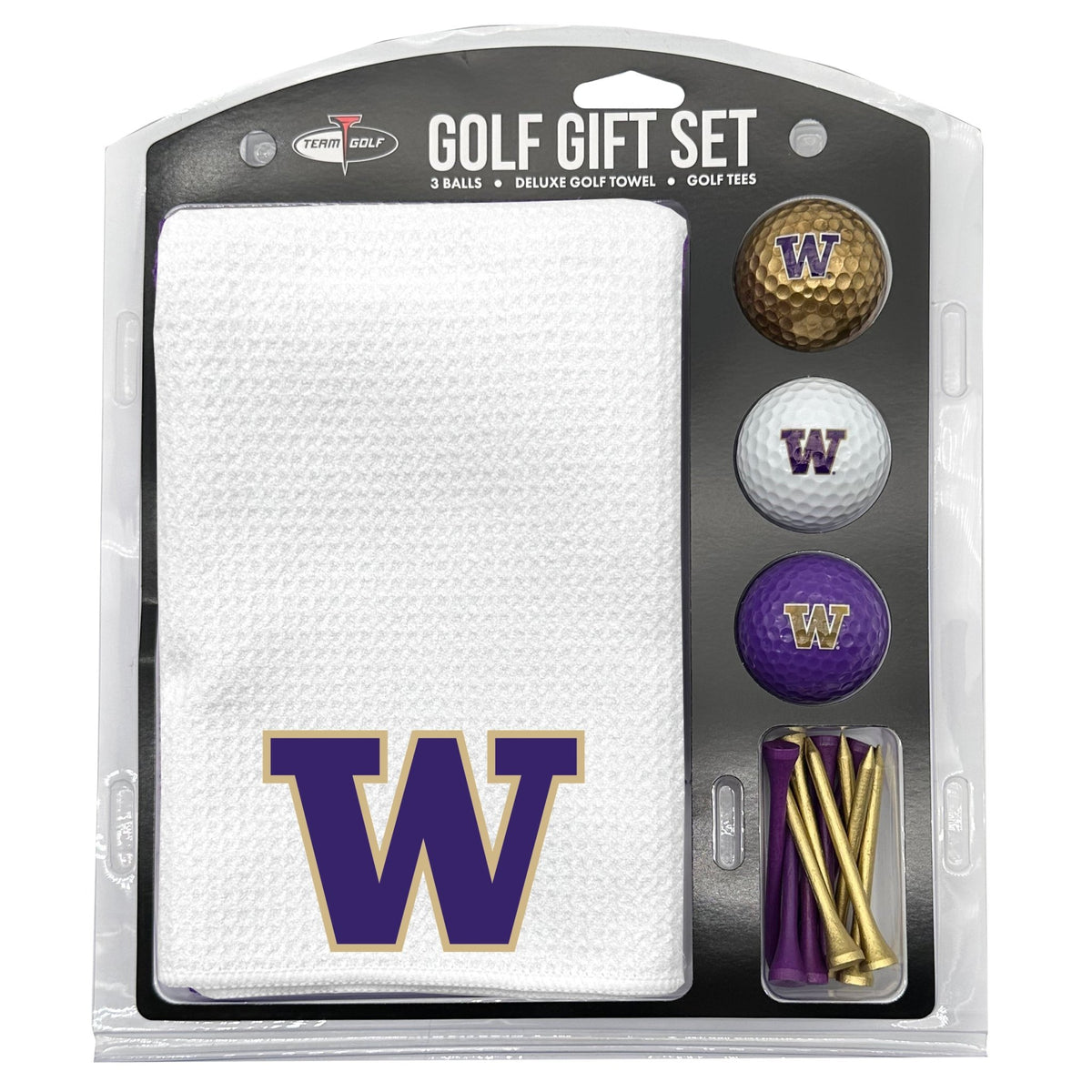 Team Golf Washington Golf Gift Sets - Microfiber Towel Gift Set - White -