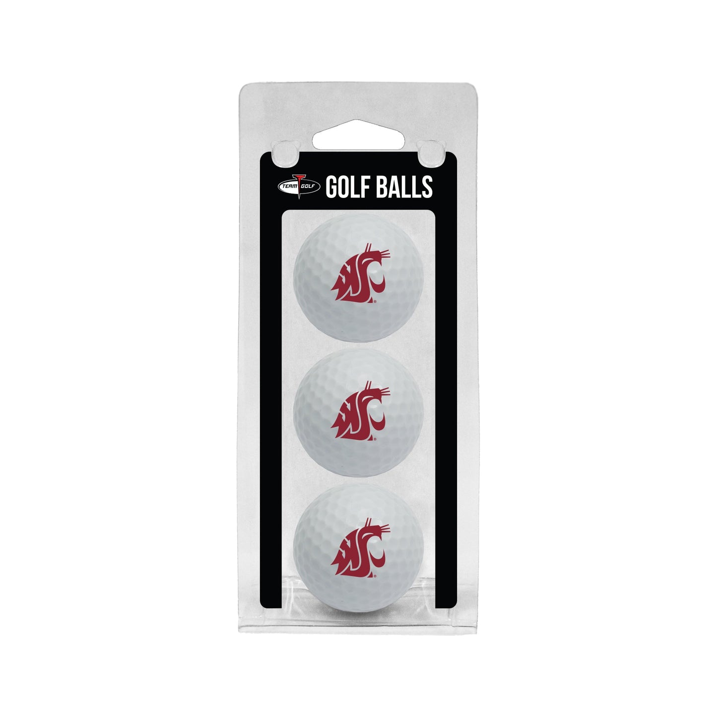 Team Golf Washington St Golf Balls - 3 Pack - White