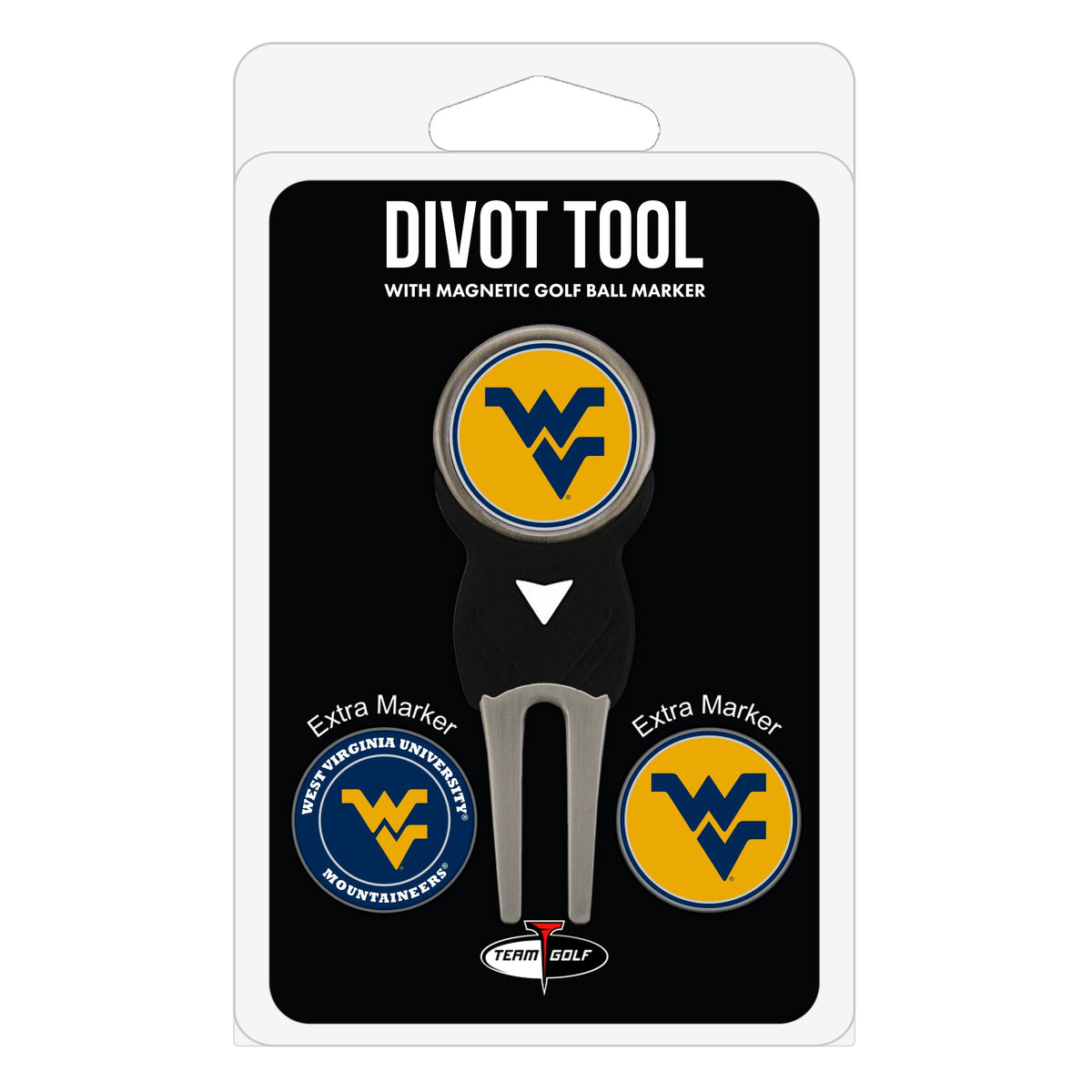 Team Golf West Virginia Divot Tools - Signature Divot Tool Pack -