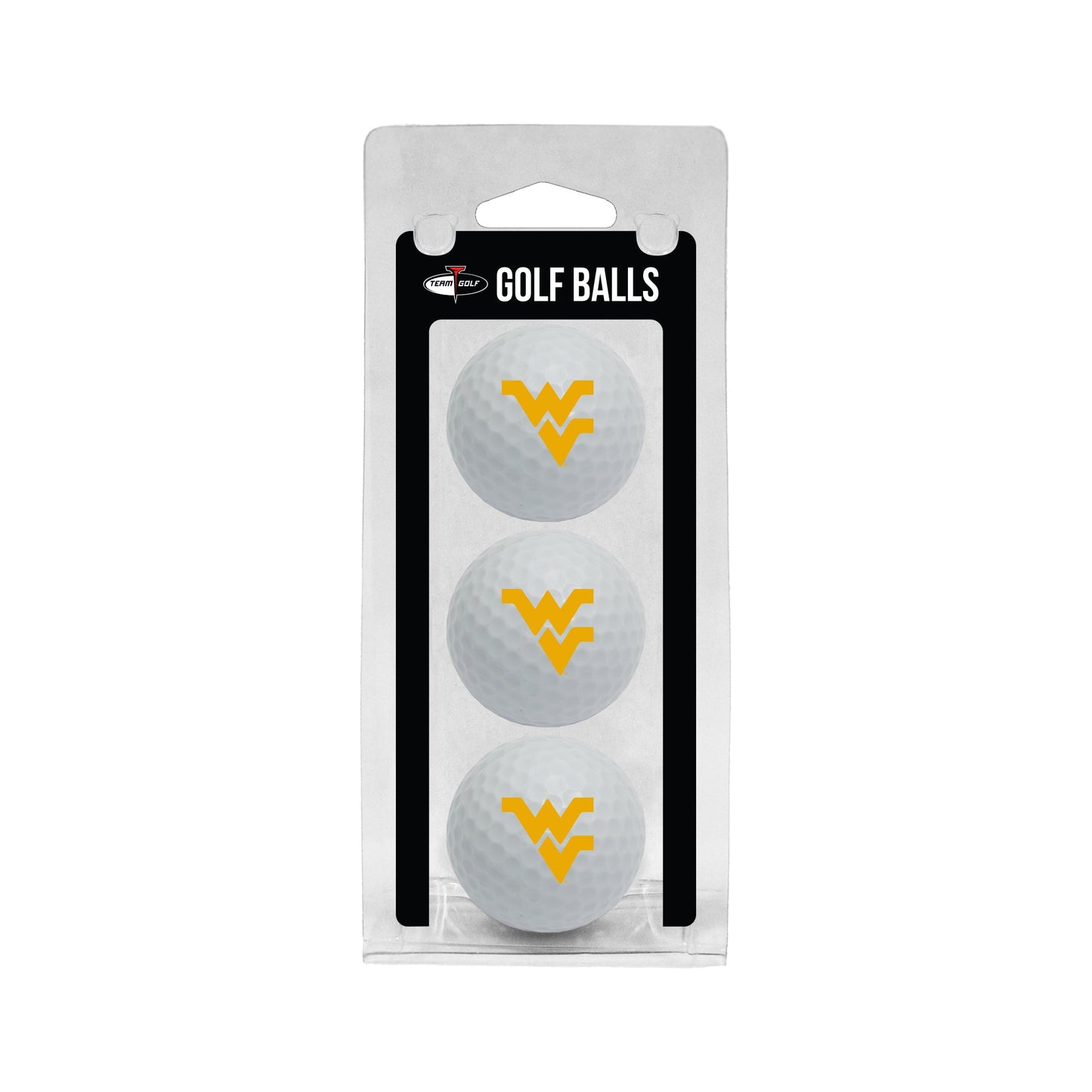Team Golf West Virginia Golf Balls - 3 Pack - White