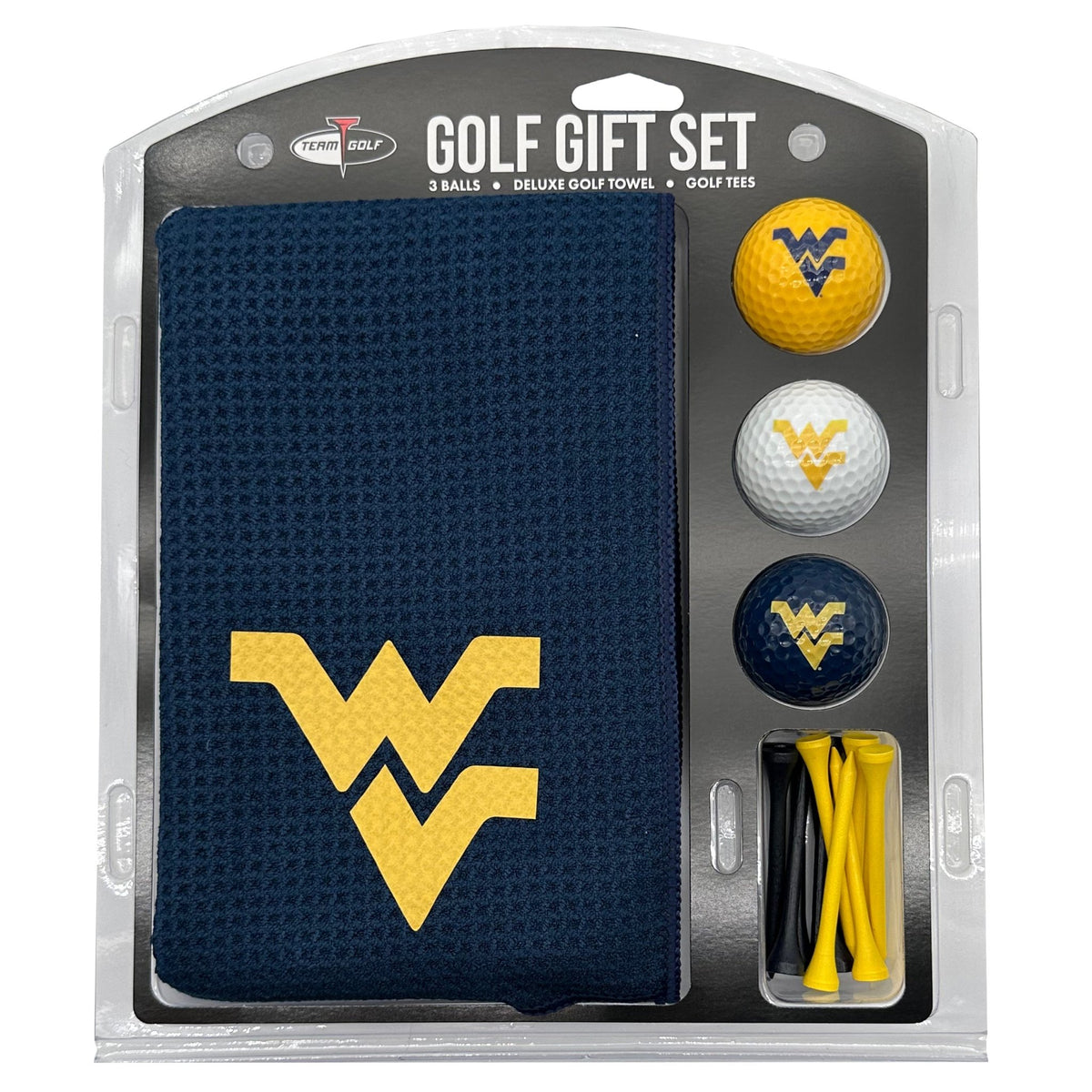 Team Golf West Virginia Golf Gift Sets - Microfiber Towel Gift Set - Color -