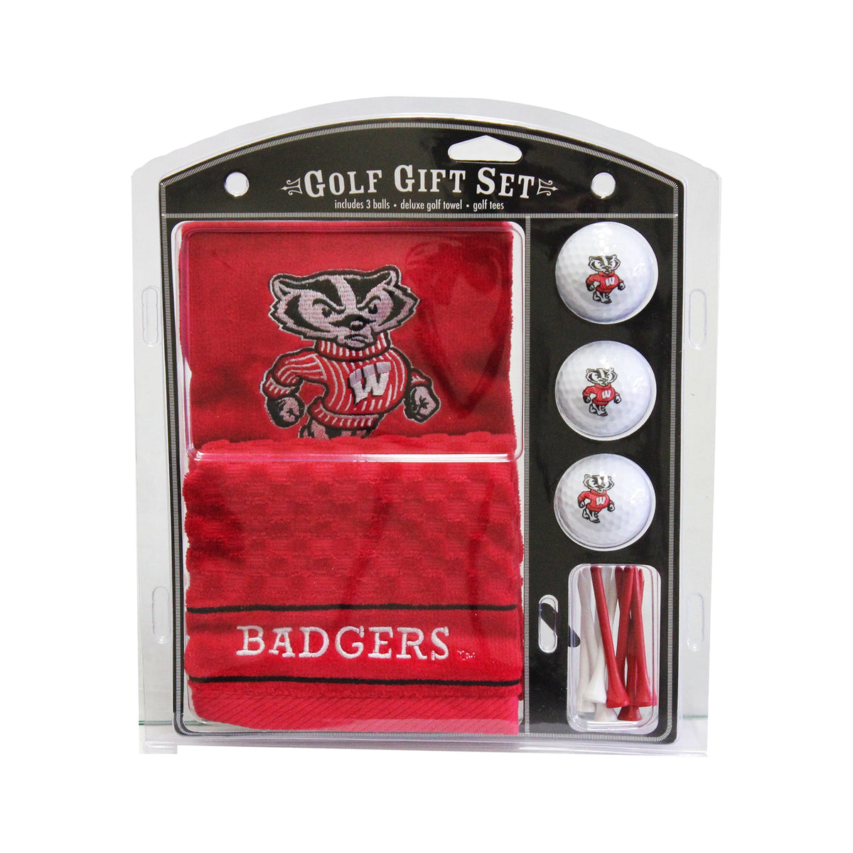 Team Golf Wisconsin Golf Gift Sets - Embroidered Towel Gift Set -