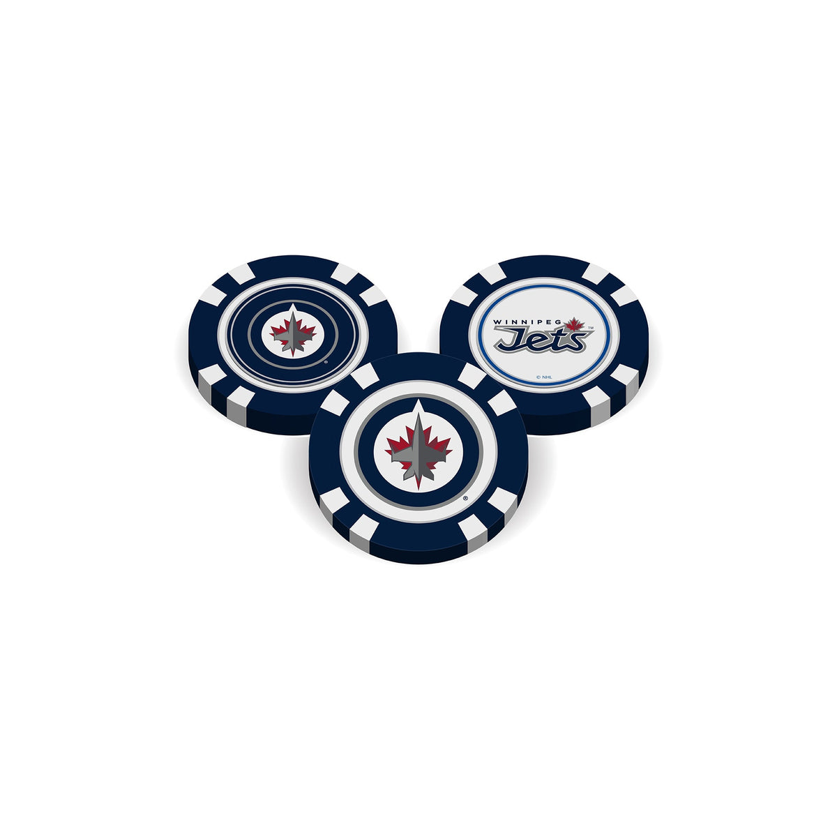 Team Golf WPG Jets Ball Markers - Golf Chip Marker -