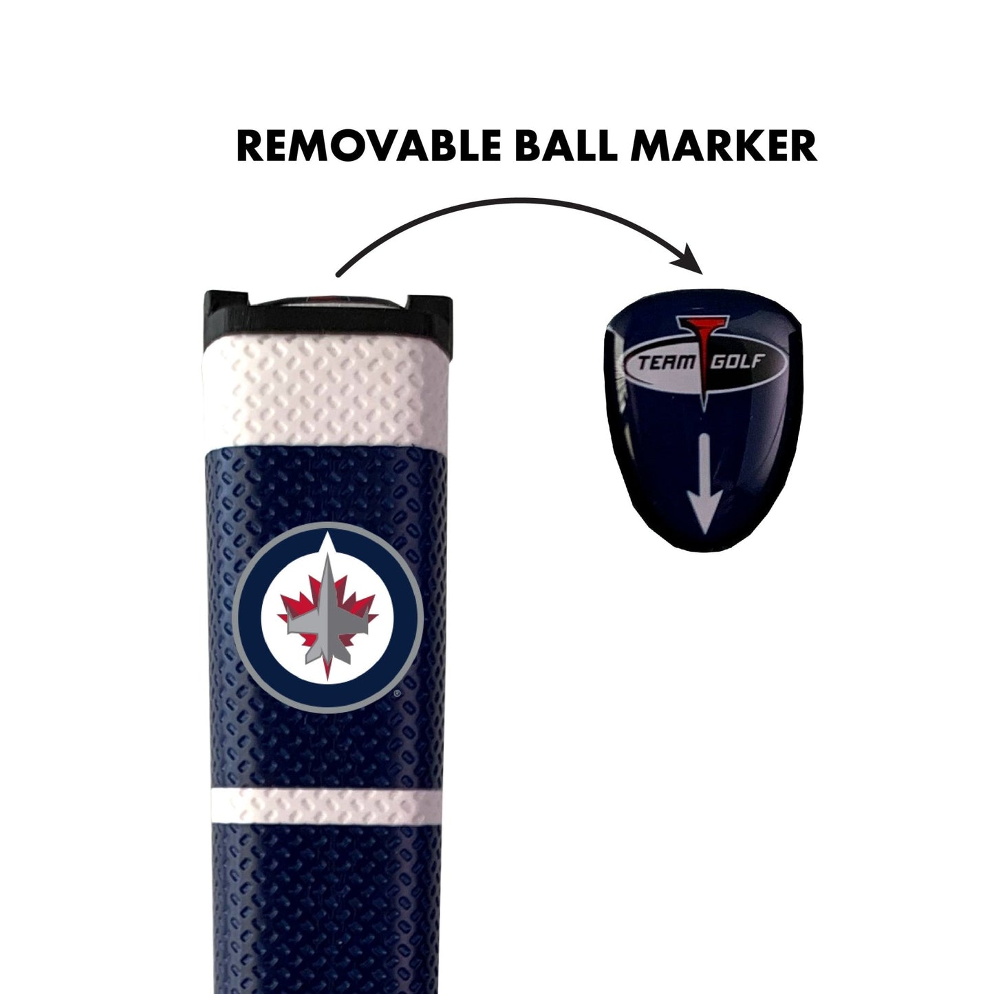 Team Golf WPG Jets Putter Grips - Navy -