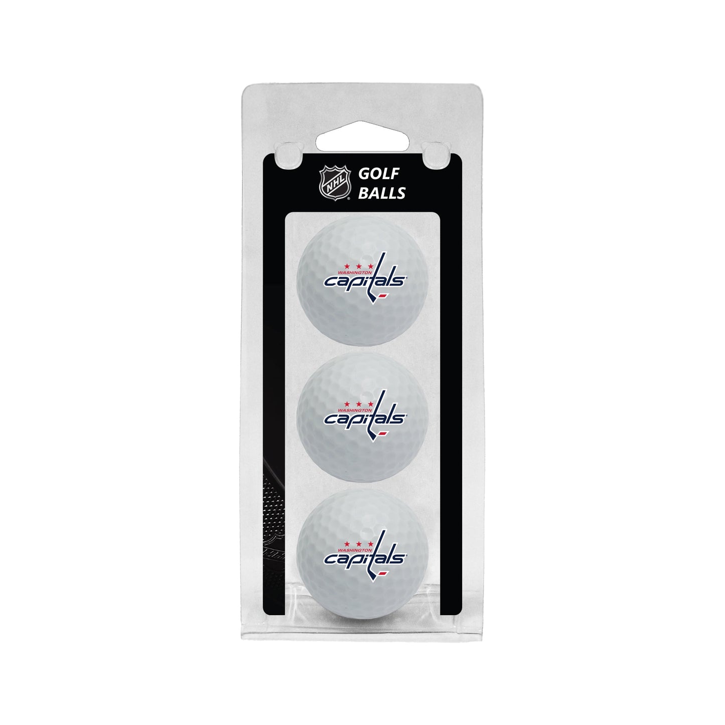 Team Golf WSH Capitals Golf Balls - 3 Pack - White
