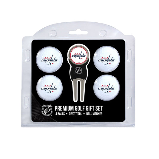 Team Golf WSH Capitals Golf Gift Sets - 4 Ball Gift Set -