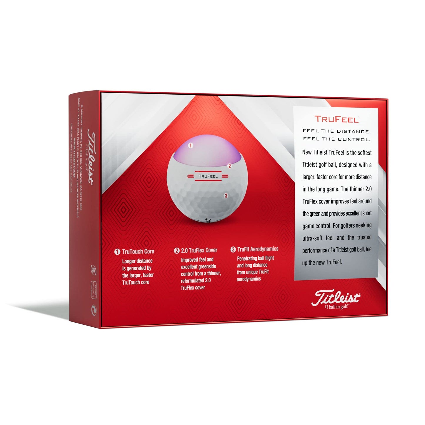 Titleist TruFeel Golf Balls (One Dozen) - White - Prior Generation TruFeel