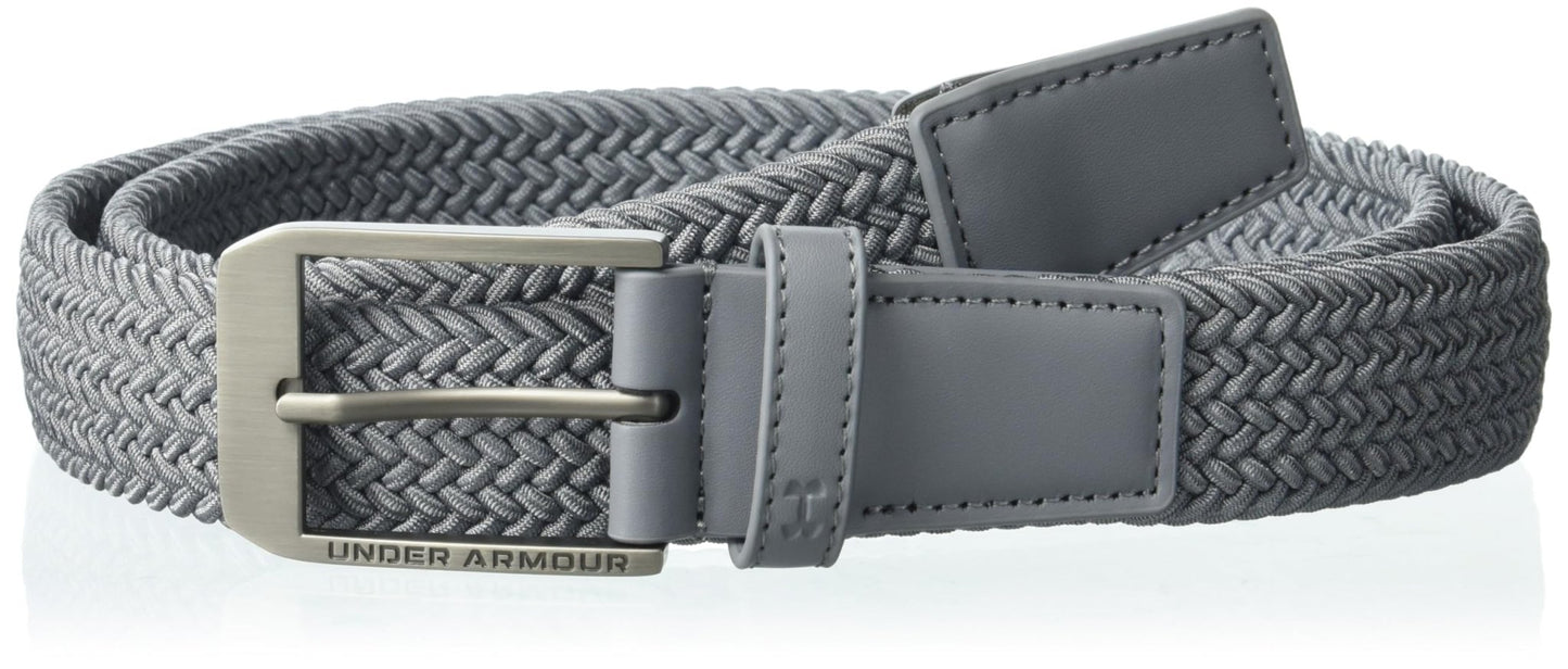 Under Armour Men's Braided Golf Belt - Large - (035) Steel / / Steel