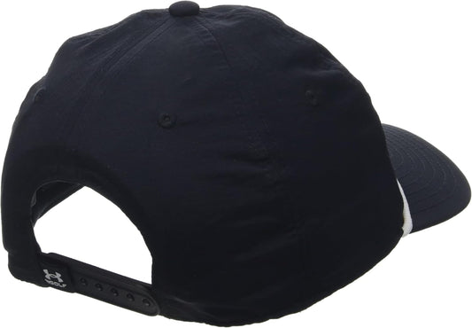 Under Armour Men's Drive Low Nylon Adjustable Hat, Black/White Quartz -