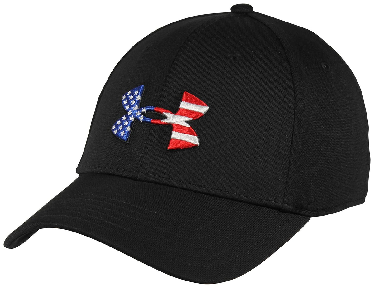Under Armour Men's Freedom Blitzing Hat - Medium - Large - Black (001)/Red