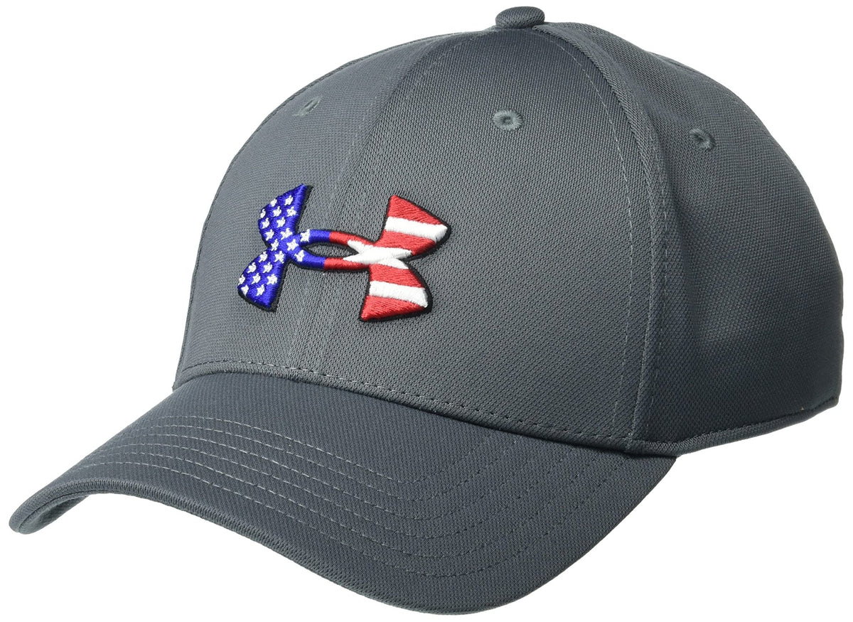 Under Armour Men's Freedom Blitzing Hat - Medium - Large - Black (001)/Red