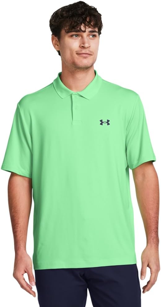 Under Armour Men's Matchplay Polo - (350) Matrix Green / / Midnight Navy - 4X - Large