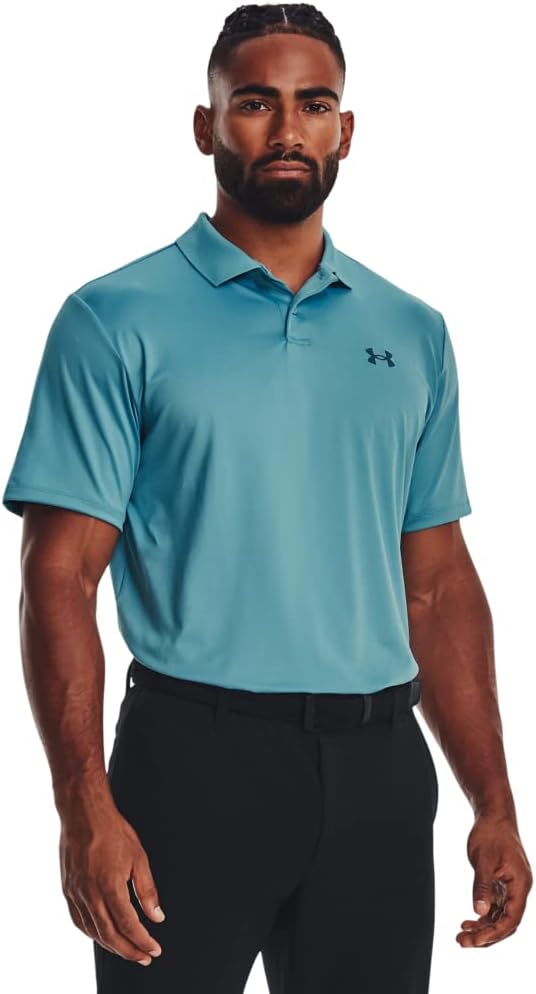 Under Armour Men's Matchplay Polo - (400) Still Water / / Static Blue - Large Tall