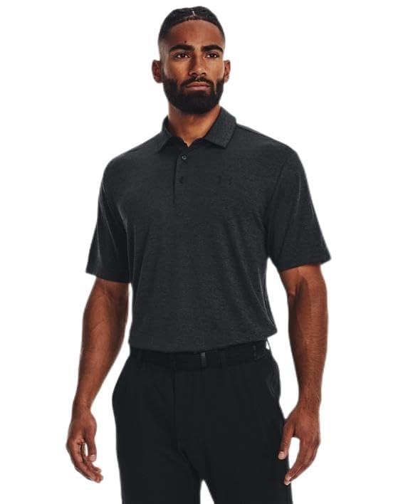 Under Armour Men's Playoff Polo 3.0 - (001) Black / Jet Gray / Black - XX - Large Tall