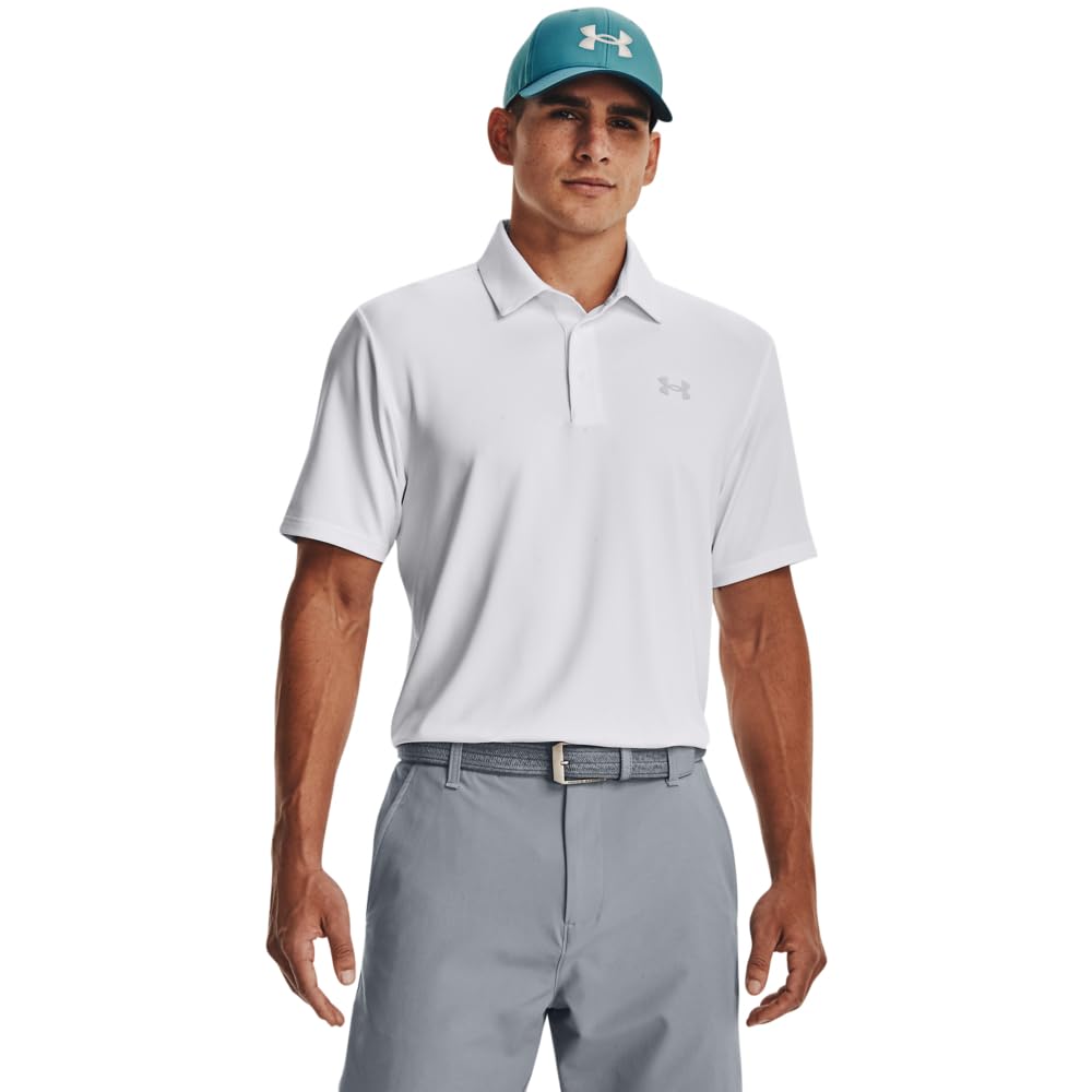Under Armour Men's Playoff Polo 3.0 - (100) White / White / Halo Gray - XX - Large Tall