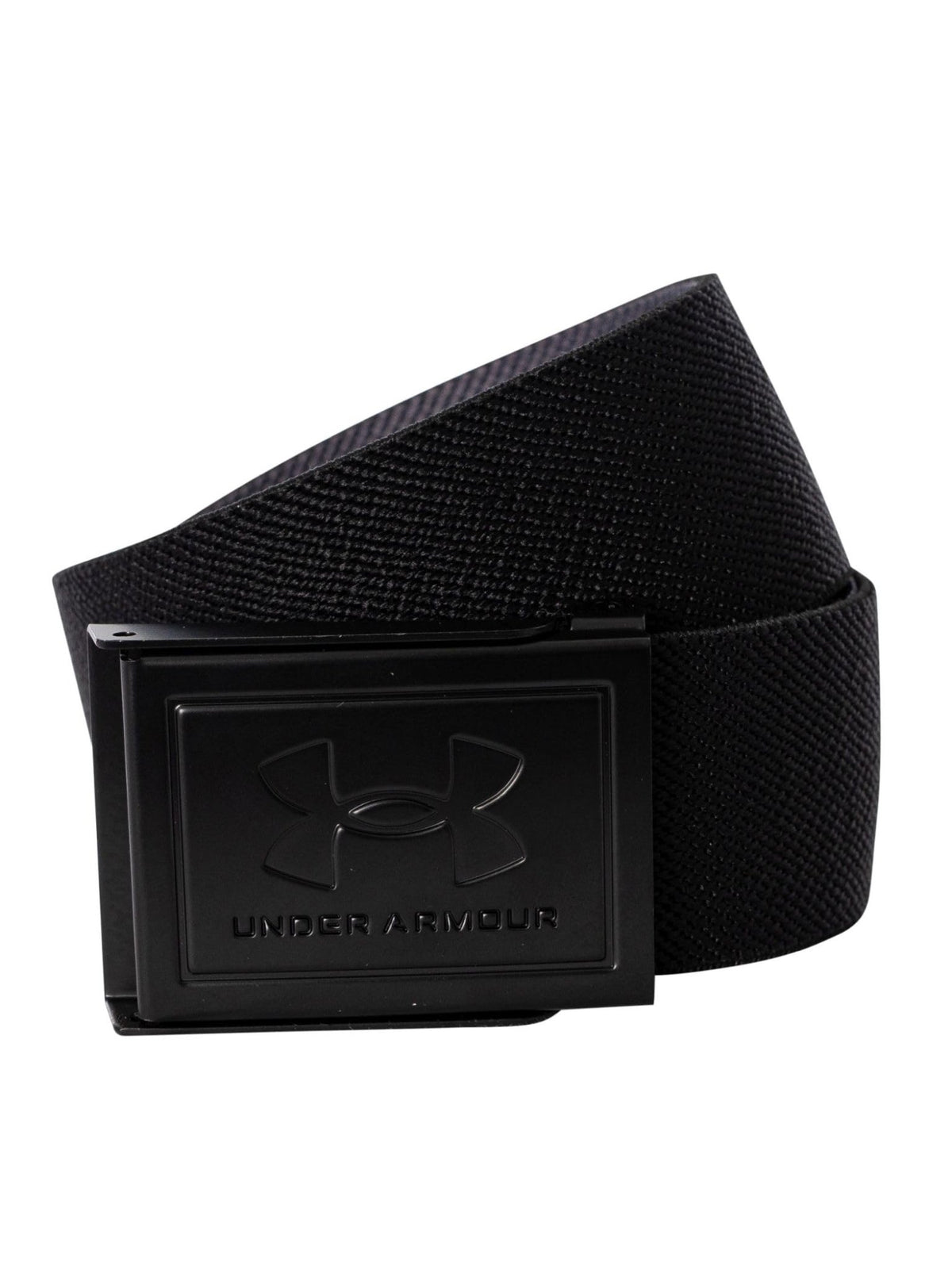 Under Armour Men's Stretch Webbing Belt - One Size Fits Most - (001) Black / Castlerock / White