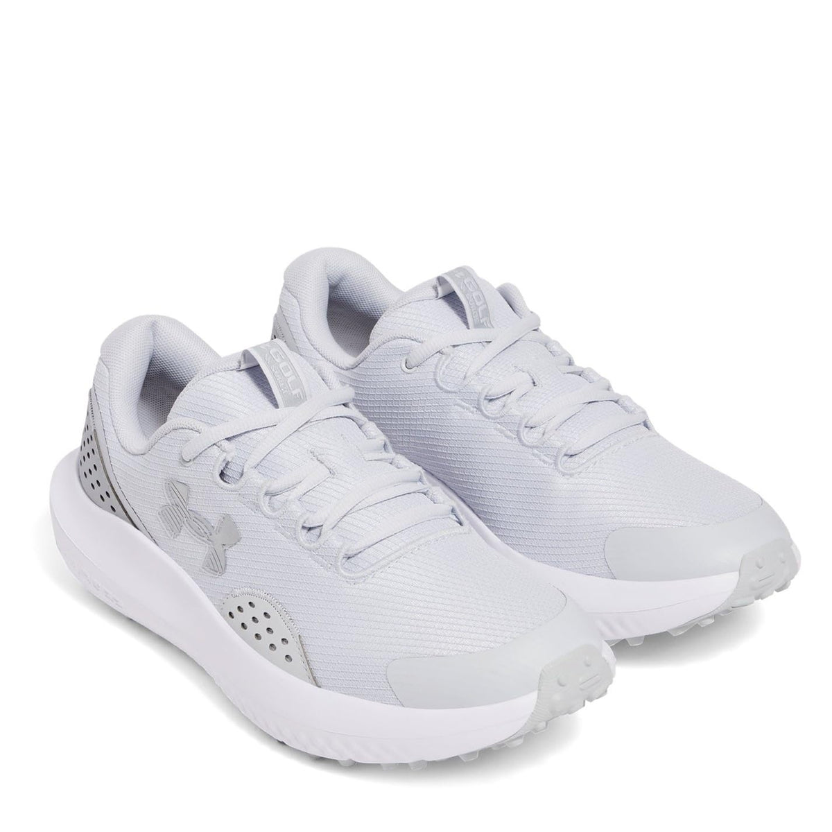 Under Armour Men's Surge Golf Cleat Sneaker - 9 - (014) Halo Gray/Halo Gray/Metallic Silver