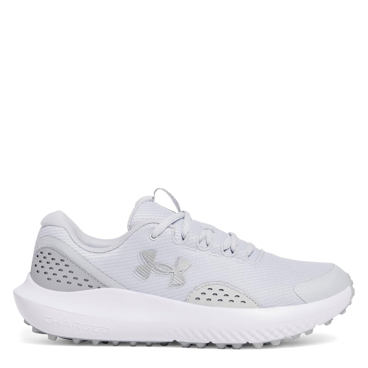 Under Armour Men's Surge Golf Cleat Sneaker - 9 - (014) Halo Gray/Halo Gray/Metallic Silver