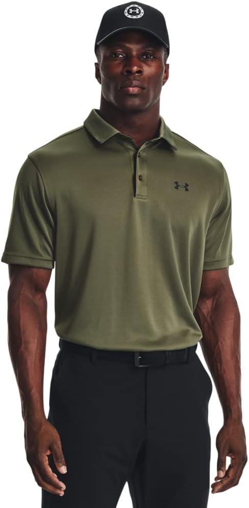 Under Armour Men's Tech Golf Polo - 3X - Large - (390) Marine Od Green / / Black