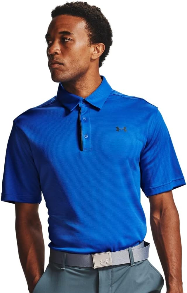 Under Armour Men's Tech Golf Polo - 3X - Large - Emotion Blue (401)/Pitch Gray