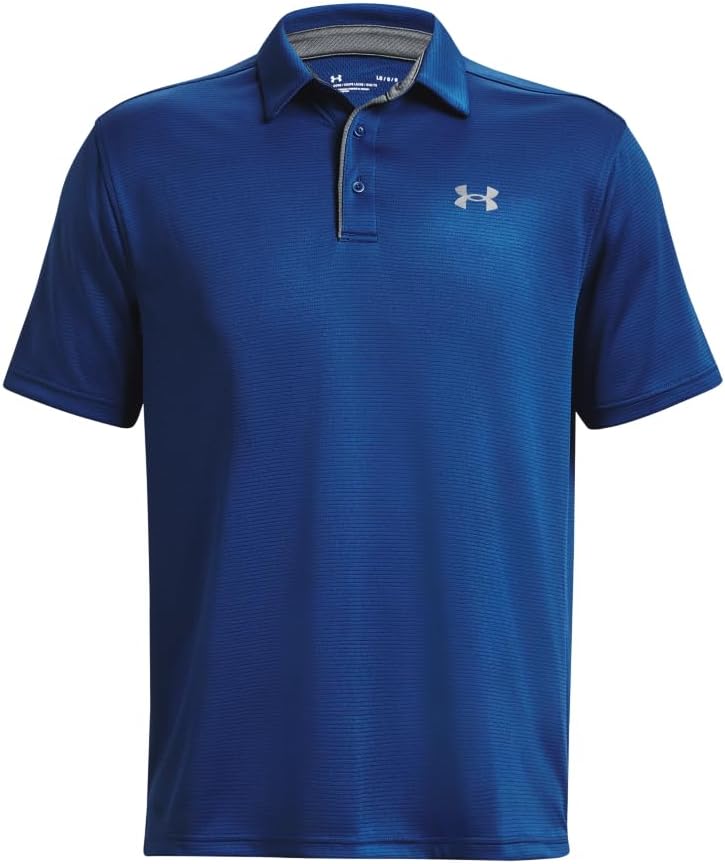 Under Armour Men's Tech Golf Polo - 4X - Large Tall - (471) Blue Mirage / / Pitch Gray